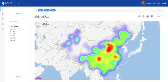 百度人口密度热力图图片