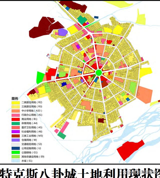 八卦城规划图图片